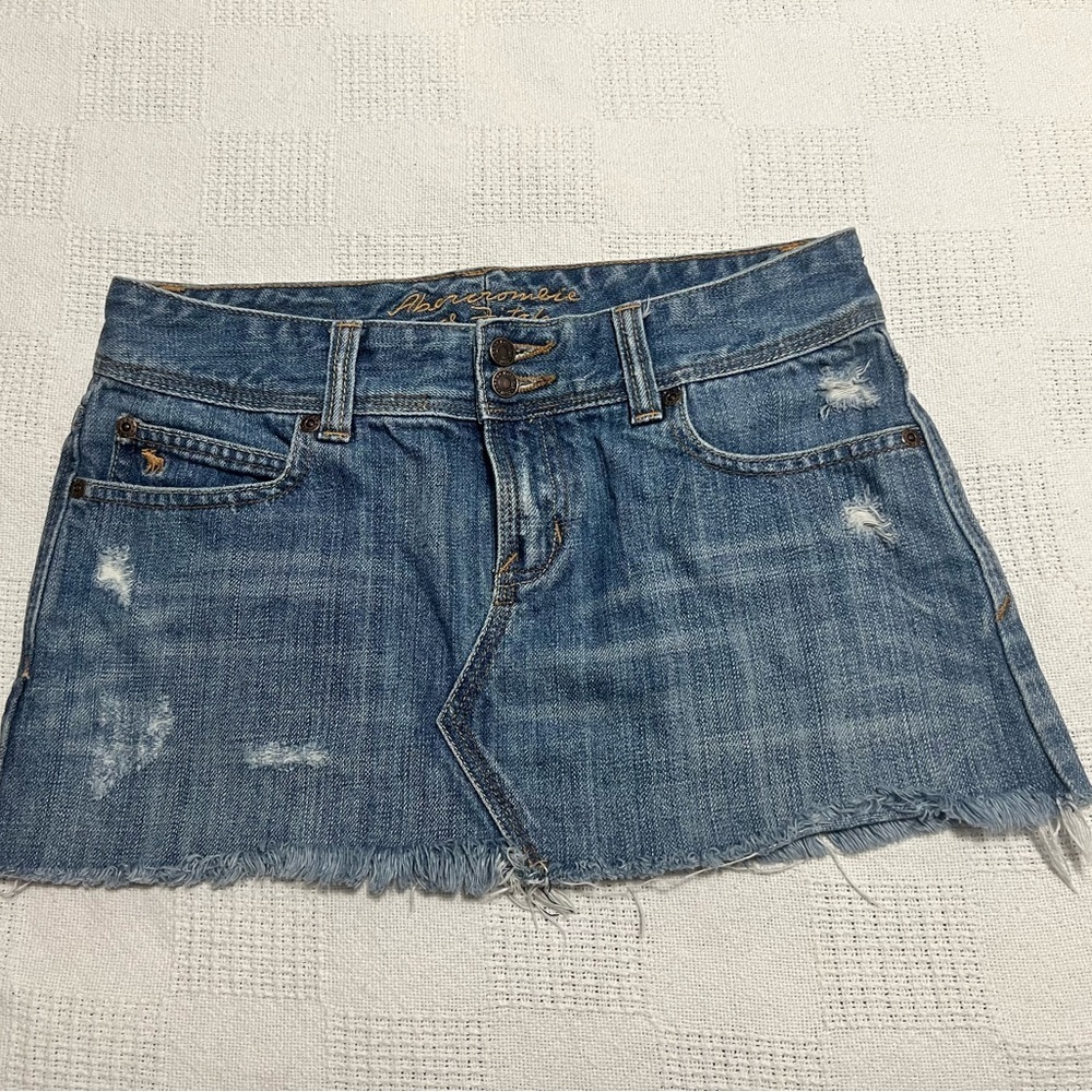 Vintage Y2K Abercrombie  Micro Jeans skirt Size 0